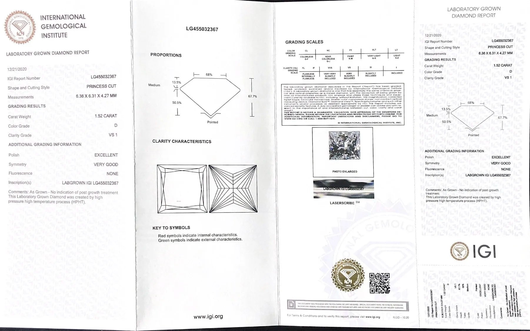 1ct 1.5ct 2ct 2.5ct 3ct 5ct Lab Grown Diamonds Princess Cut IGI GIA Certificate HPHT CVD Laboratory Diamond Wholesale